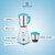 Double Safety New York 500W Mixer Grinder with 2 Jars  Blue & White, Efficient Kitchen Appliance