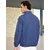 PrintCultr Men Blue Full Sleeve Solid Windcheater