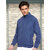PrintCultr Men Blue Full Sleeve Solid Windcheater