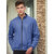 PrintCultr Men Blue Full Sleeve Solid Windcheater