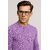 Fashion Point Casual Round Neck Sweater D.2 Long Sleeves Woolen Purple for Men