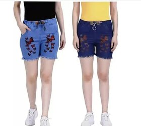 Fashion Girls Denim Short Pack of 2