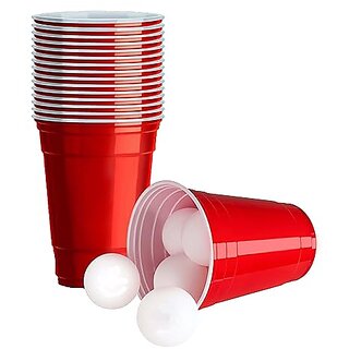 Infant Beer Pong Glasses Set of 15 - Red
