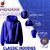BULL CLOTHING Men's Dark Blue Hoodie King Printed Design 60 Cotton 40 Poly 280 GSM Fleece