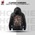 BULL CLOTHING Men's Black Hoodie King Printed Design 60 Cotton 40 Poly 280 GSM Fleece