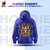 BULL CLOTHING Unique Designer Pullover Dark Blue Hoodie Statement-Making Streetwear,Ideal for Fashion-Forward Men 