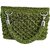 VaishnnowHand Stylish Handmade Green Crochet Handbag for women with PU Leather Base for perfect bag shape