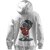 BULL CLOTHING Stylish Retro Astronaut Graphic Hoodie Featuring Cool Boombox Design 