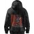 BULL CLOTHING Stylish Mens Hoodie with Urban Ninja Red Black Painter Design, Perfect for Casual Outings 