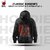 BULL CLOTHING Stylish Mens Hoodie with Urban Ninja Red Black Painter Design, Perfect for Casual Outings 