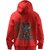 BULL CLOTHING Stylish Mens Hoodie with Urban Ninja Red Black Painter Design, Perfect for Casual Outings 