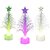 Fibre Optic Christmas Tree, LED Colour-Changing Mini Tree with Star Topper, 12 cm Height, Battery Powered Table Dcor