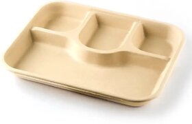 (Pack of 12) 12-Inch Square Bagasse Dinner Plates | Premium Quality,Eco-Friendly & Disposable