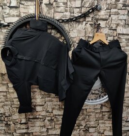 Mens Formal Shirt  Track Pant Combo  Stylish, Comfortable  Versatile Daily Wear