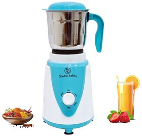 Double Safety Mixer Grinder 550 W Mixer Grinder  (Toronto 1 Jar Mixer Grinder  1 Jar  Blue)