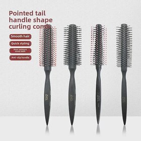 KH Lena Professional Tapered Tail Hair Styling Brush - Anti-Tangle Round Barrel Roller for Salon Smooth Blowouts (1004)