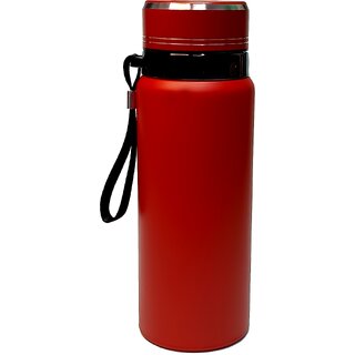 CeePoo Insulated Stainless Steel Flask  Double Wall Vacuum Bottle, Hot  Cold Thermos for Outdoor 1000ml (Red)