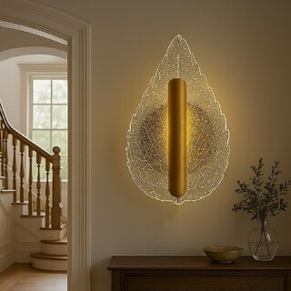 Modern Leaf Led Wall Lamp| 3 Color Modes (Warm, Neutral, Cool White) | Indoor Wall Lamp For Bedroom, Living Room, Hallway Etc