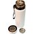 CeePoo Insulated Stainless Steel Flask  Double Wall Vacuum Bottle, Hot  Cold Thermos for Outdoor 1000ml (White)