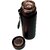 CeePoo Insulated Stainless Steel Flask  Double Wall Vacuum Bottle, Hot  Cold Thermos for Outdoor 1000ml (Black)
