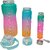 CeePoo Motivational Water Bottle Combo Set  BPA-Free Time Marker Bottles (Model -3) 3-Piece (2L, 1L  200ml)