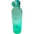 CeePoo Borosilicate Glass Water Bottle 500ml  Leak-Proof BPA-Free Motivational Bottle with Time Markers (Green)