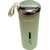 Ceepoo Nice Vacuum Flask Glass Water Bottle 400ml  Hot  Cold Thermos with Handle  BPA-Free, Leak-Proof (Pista Green)