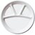 12 Inch Bagasse 4CP Compartment Meal Plate - 15 Pcs