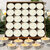 Diwali home decor candles Pack of 100 wax candle home decor items decor candle Candle(White, Pack of 100)