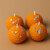 Pack of 4 Motichoor laddu candles Candle(Orange, Pack of 4)