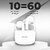 Tecsox Nano Airbuds On Ear Tws White Bluetooth (White, True Wireless)