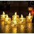 6 Pcs LED Tea Light Candles  Flameless  Smokeless Acrylic Diyas  Battery-Operated  Warm White 3cm Candles