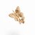 Elegant 3D Metal Butterfly Hair Clips for Women - French Style Hair Accessories for Braids & Updos (Large Gold Butterfly One)