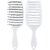 Detangling Massage Hair Brush with Curved Vent Design, Anti-Knot Paddle Comb for Smooth and Shiny Hair (Black)