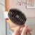 Korean YAO Detangling Boar Bristle Hair Brush for Frizz Control, Portable Massage Paddle for Smooth & Shiny Hair, Anti-Static Volumizing Styling (Brown, Set)