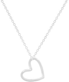 18K Gold Stainless Steel Necklace Chic Heart Design, Tarnish-Free Statement Piece (X445 Gold Titanium Steel)
