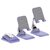 Adjustable Foldable Desktop Stand for Phones and Tablets Multi-Functional Live Streaming Holder (Q7-L White)