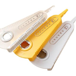 Japanese Style Multi-Function Can Opener & Jar Lid Remover Easy Twist Bottle and Can Opener for Home Use (Small-Yellow)