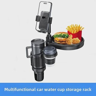 Universal Car Phone Holder & Cup Mount with Air Freshener and Snack Tray Organizer (Car Cup Holder)