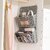 Wall Hanging Storage Organizer Pockets for Phone, Books, Underwear & Socks (Pink 2-layer (hooks included)