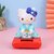 Solar Powered Car Dashboard Decor, Kimono Bobblehead Doll, Cute Anime Figure Ornament (Kimono KT Pink)