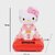 Solar Powered Car Dashboard Decor, Kimono Bobblehead Doll, Cute Anime Figure Ornament (Kimono KT Pink)