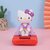 Solar Powered Car Dashboard Decor, Kimono Bobblehead Doll, Cute Anime Figure Ornament (Kimono KT Pink)