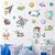 Space Themed Astronaut Wall Decals for Kids Room, School Planetarium Glass Window Stickers (Layout Size 50 x70cm)