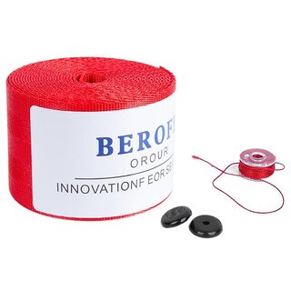 4.8cm Wide Colorful Universal Car Seat Belt | Nylon Style Replacement Safety Strap ([GB] China Red)