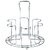 Elegant European-Style Hanging Wine Glass Rack for Hotels & Bars Upside Down Glass Holder (170g Short Six Glass Rack No Glasses)