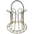 Elegant European-Style Hanging Wine Glass Rack for Hotels & Bars Upside Down Glass Holder (170g Short Six Glass Rack No Glasses)