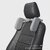 Ergonomic Car Neck Pillow - Memory Foam Headrest Support for Driving & Travel Comfort (4.0 Black, Package Size 23.5 x18 x7cm)