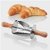 Professional Stainless Steel Croissant Dough Cutter Roller | Pastry Blade for Perfect Croissants & Baked Goods (Stainless Steel Color)
