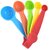 5-Piece Plastic Measuring Cups and Spoons Set, PP Kitchen Measuring Scoops with Easy-Read Markings (Style 1)